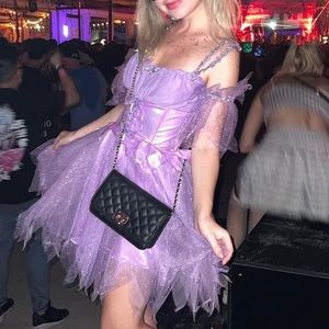 Fairytale dress purple costume Halloween or Rave party